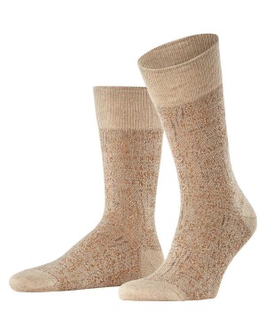 Beige Falke Artisanship Socks Men Socks | 310-JSCUAX