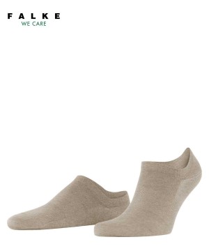 Beige Falke ClimaWool Invisibles Men No Show Socks | 749-TVXMEC