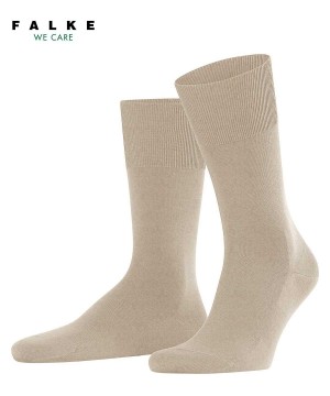Beige Falke ClimaWool Socks Men Socks | 483-QMRZWJ