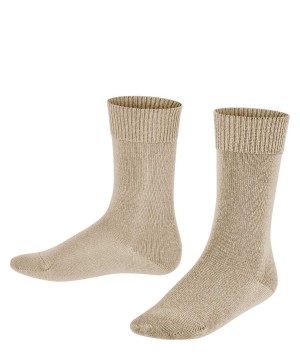 Beige Falke Comfort Wool Socks Kids' Socks | 519-FMAYHX
