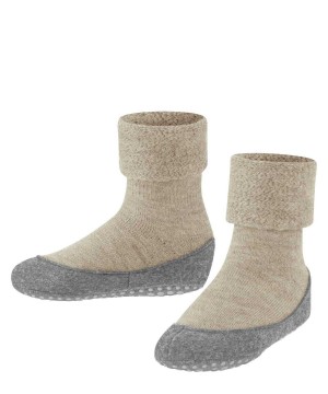 Beige Falke Cosyshoe Minis Slippers Kids' House Socks & Slippers | 308-OZETVI