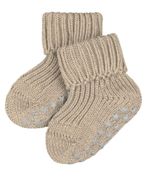 Beige Falke Cotton Catspads House socks Baby Socks | 610-SHKZPC