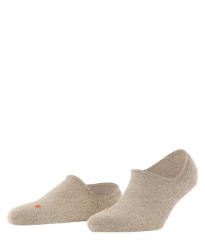 Beige Falke Keep Warm Invisibles Women No Show Socks | 765-DZQWLH
