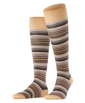 Beige Falke Microblock Knee-high Socks Men Socks | 436-PGSZMV