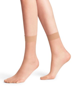 Beige Falke Seidenglatt 15 DEN Ankle socks Women Socks | 516-FMYJSI