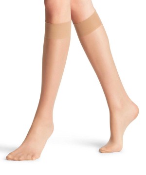 Beige Falke Seidenglatt 15 DEN Knee-high Socks Women Socks | 264-RABTOW