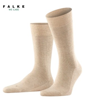 Beige Falke Sensitive London Socks Men Socks | 598-OQPAKV