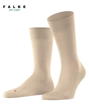 Beige Falke Sensitive Malaga Socks Men Socks | 574-LXTUKA