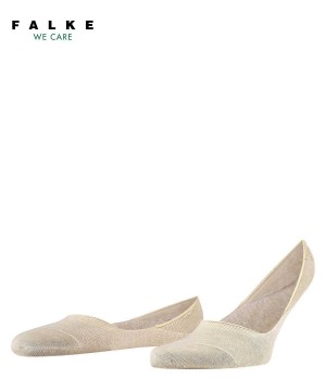 Beige Falke Step Medium Cut Box Invisibles Men No Show Socks | 902-IQZKOG