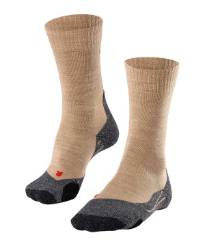 Beige Falke TK2 Explore Trekking Socks Women Sports Socks | 369-NQCLDA