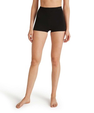 Black Falke Boxer Wool-Tech Light Women Underwear | 167-LKDJYA