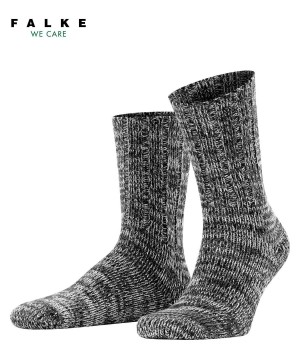 Black Falke Brooklyn Boot socks Men Socks | 438-IDKFGU