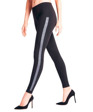 Black Falke Clean Intensity Leggings Women Leggings | 963-KHUDZM