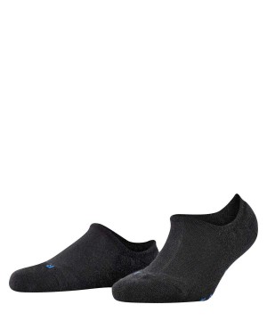 Black Falke Keep Warm Invisibles Women No Show Socks | 925-UFBPVC