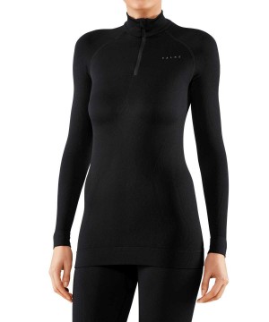 Black Falke Long sleeve shirt Maximum Warm Women Long Sleeve Shirts | 439-QKMHIR