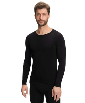 Black Falke Long sleeve shirt Warm Men Long Sleeve T-Shirts | 047-AXGIRY