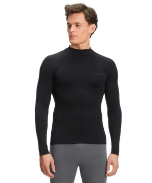 Black Falke Long sleeve shirt Warm Men Long Sleeve T-Shirts | 859-UPGNBO