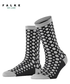 Black Falke Mirage Dot Socks Women Socks | 705-OSDWMX