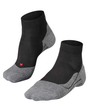Black Falke RU4 Endurance Short Running Short sock Women Sports Socks | 728-GNKHVQ