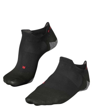 Black Falke RU5 Race Invisible Running Invisibles Men No Show Socks | 560-YKZHXE