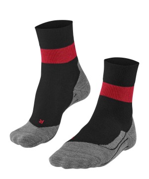 Black Falke RU Compression Stabilizing Running Socks Women Sports Socks | 562-XVRIMT