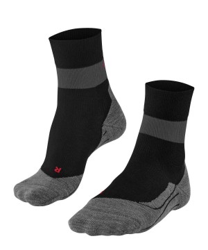 Black Falke RU Compression Stabilizing Running Socks Women Sports Socks | 251-JPQCXS