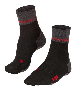 Black Falke RU True Motion Nevos Running Socks Women Sports Socks | 931-LBAFRQ