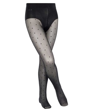 Black Falke Romantic Dot Tights Kids' Tights | 123-DAOPRU
