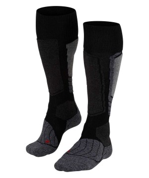 Black Falke SK1 Comfort Skiing Knee-high Socks Women Sports Socks | 367-XUEFDB
