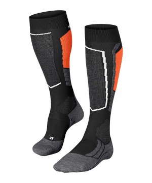 Black Falke SK2 Intermediate Skiing Knee-high Socks Women Sports Socks | 604-UFHTPM