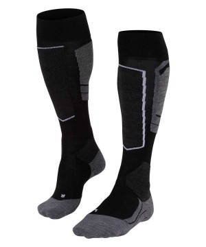 Black Falke SK4 Advanced Skiing Knee-high Socks Women Sports Socks | 564-EMLSVJ