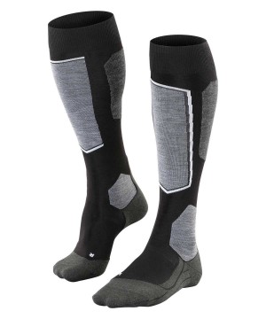 Black Falke SK6 Pro Skiing Knee-high Socks Women Sports Socks | 793-HGPVNJ