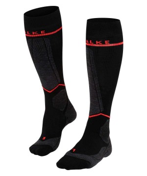 Black Falke SK Compression Wool Skiing Knee-high Socks Women Sports Socks | 769-LGWPNM
