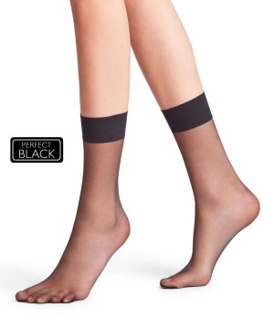Black Falke Shelina 12 DEN Ankle socks Women Socks | 012-RSAGMF