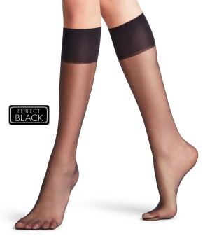 Black Falke Shelina 12 DEN Knee-high Socks Women Socks | 452-AOTDGK