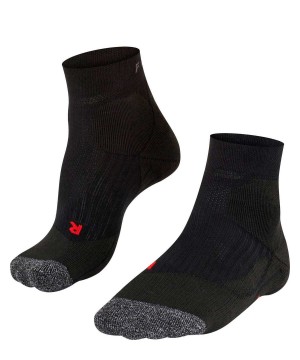 Black Falke TE2 Short Tennis Short sock Women Sports Socks | 736-JNUXDI