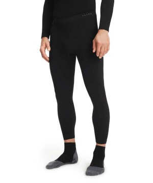 Black Falke Tights Maximum Warm Men Tights | 932-TQBNPR