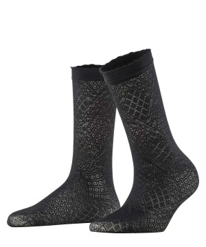 Black Falke Ultra Romantic 20 DEN Anklets Women Socks | 137-QCWTYA