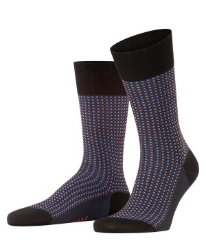 Black Falke Uptown Tie Socks Men Socks | 682-MFQKTS