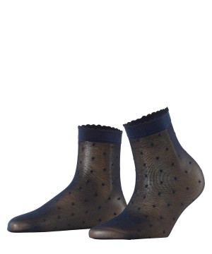 Blue Falke Dot 15 DEN Ankle socks Women Socks | 796-EPASLI