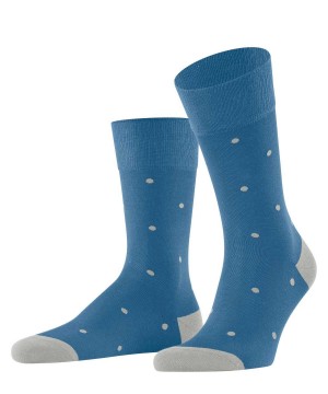 Blue Falke Dot Socks Men Socks | 879-HRXNPZ