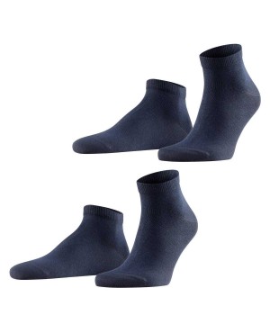 Blue Falke Happy 2-Pack Sneaker socks Men Socks | 417-LUTVCS