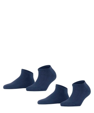 Blue Falke Happy 2-Pack Sneaker socks Women Socks | 039-VYRWXS