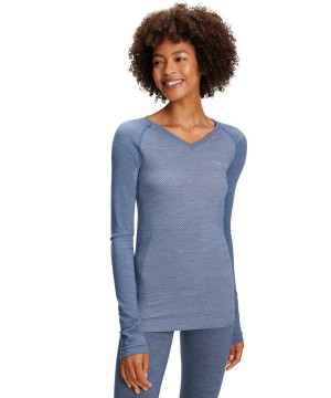 Blue Falke Long sleeve shirt Wool-Tech Light Women Long Sleeve Shirts | 035-EBJSLG