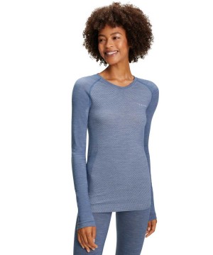 Blue Falke Long sleeve shirt Wool-Tech Light Women Long Sleeve Shirts | 256-STIAKJ