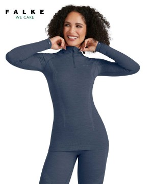 Blue Falke Long sleeve shirt Wool-Tech Women Long Sleeve Shirts | 014-ZUSBGD