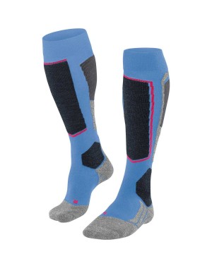 Blue Falke SK2 Intermediate Vegan Skiing Knee-high Socks Women Sports Socks | 801-DBTELK