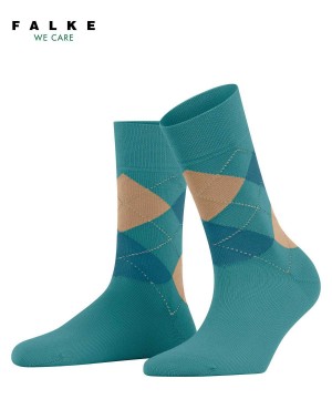 Blue Falke Sensitive Argyle Socks Women Socks | 598-GTKXNY