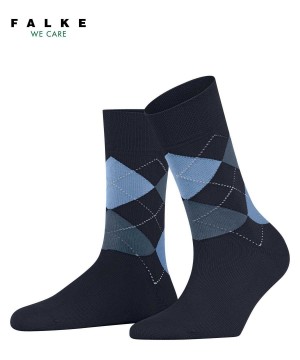 Blue Falke Sensitive Argyle Socks Women Socks | 568-RNSDZO