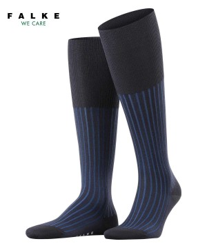 Blue Falke Shadow Knee-high Socks Men Socks | 563-NMOFZA